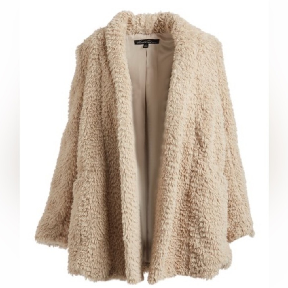 Ivory fur  teddy bear jacket